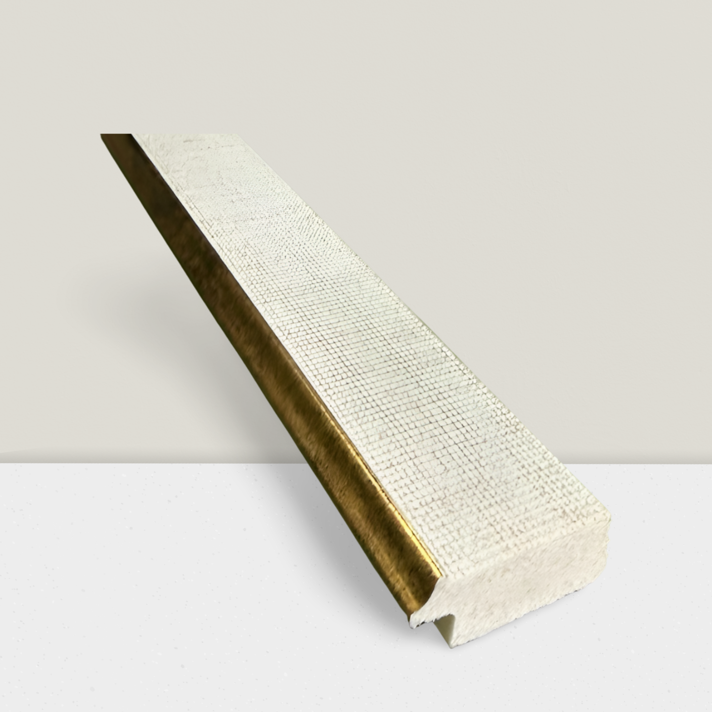 Linen-look white frame moulding - 1110B-303GX