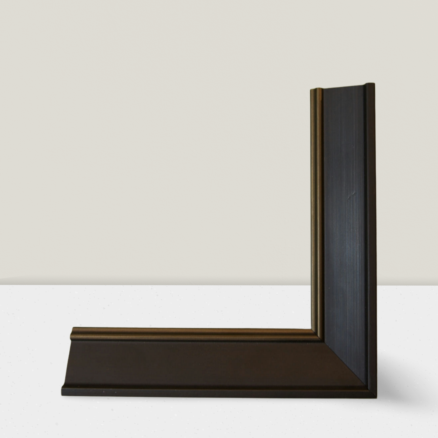 Matt Black and Gold Trim Frame Moulding - 3987-P