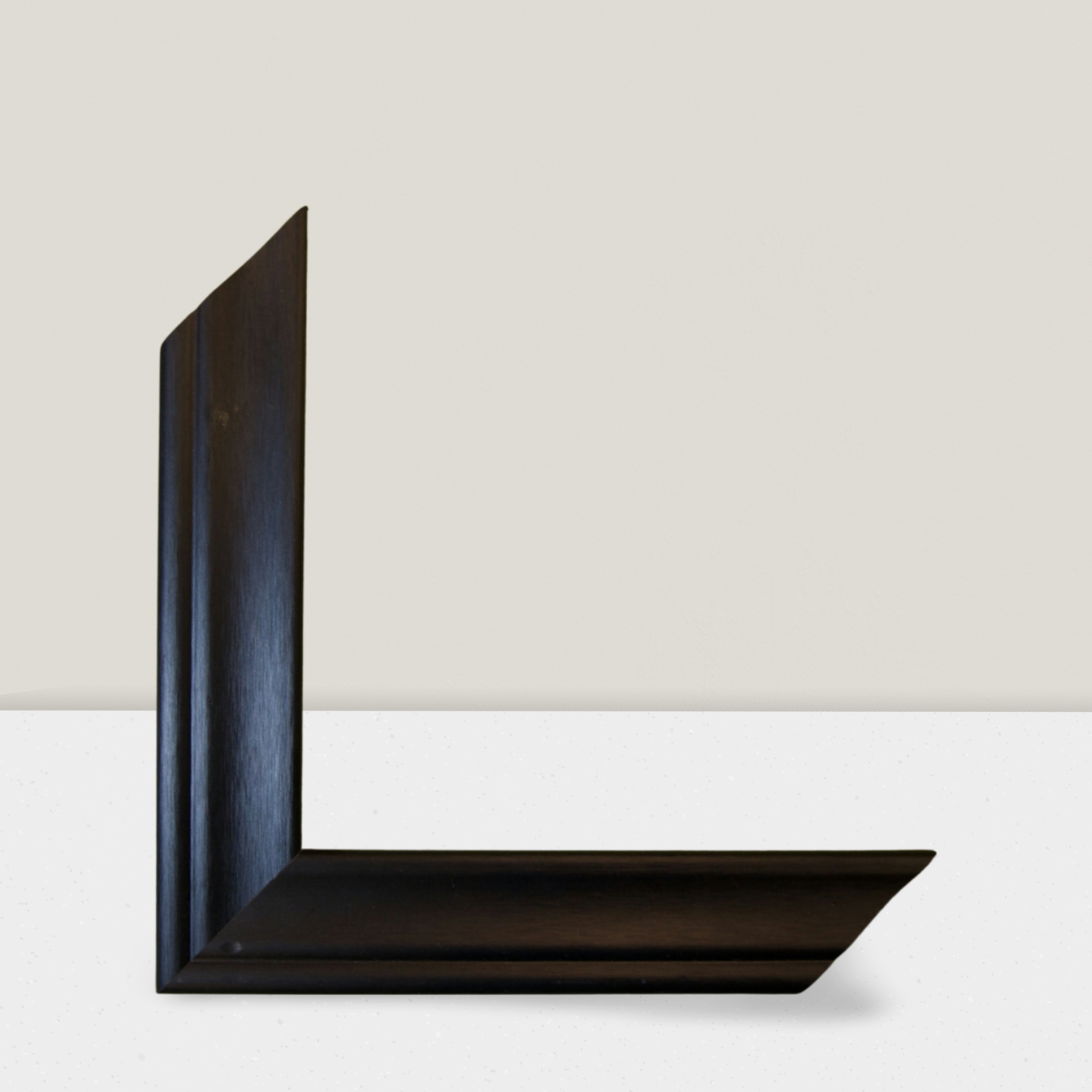 Black Brushed Stepped Profile Frame Moulding - 4523-856007