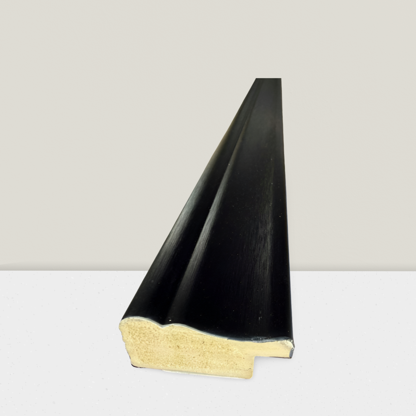 Black Brushed Stepped Profile Frame Moulding - 4523-856007